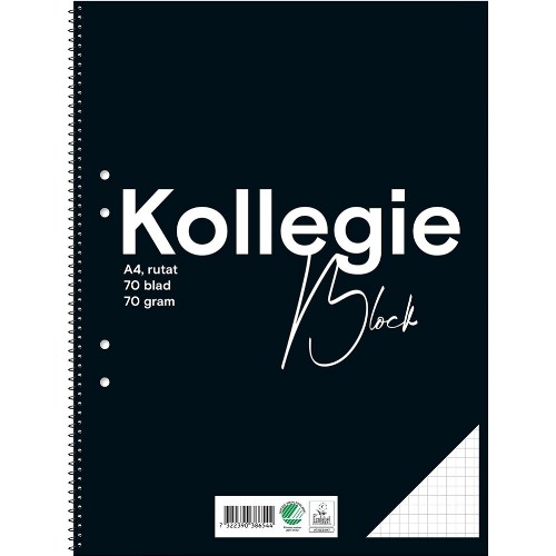 Kollegieblock FW A4 70 g hålat