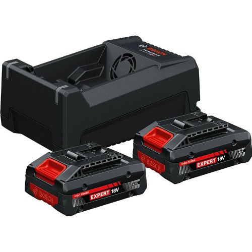 Laddare- och batteripaket BOSCH Expert 2x18 V 4,0 Ah Li-Ion