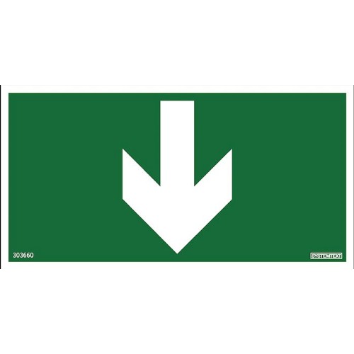 Skylt tilläggsskylt till nödskyltar