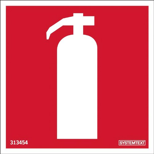 Skylt brandsläckare självhäftande